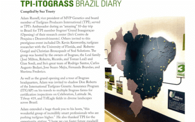 Check out the Turfgrass Producers International (TPI)- ‘Turf News’ publication featuring an article written by Adam Russell, Vice President of MVP Genetics!